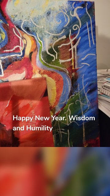 Happy New Year. Wisdom and Humility